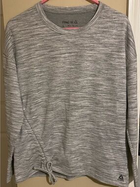 Reebok Gray Logo Knit Pullover